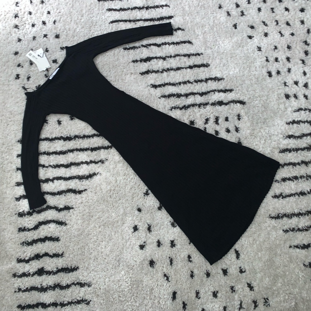 🆕 Zara Cut Out Rib Dress SIZE Medium - Picture 9 of 11